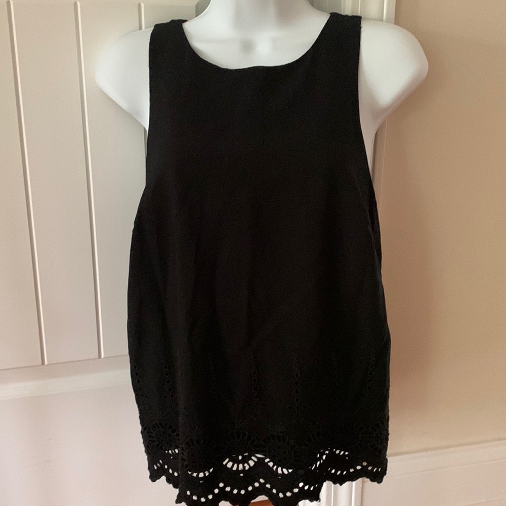 KAARI blue Women Black Sleeveless Blouse xS